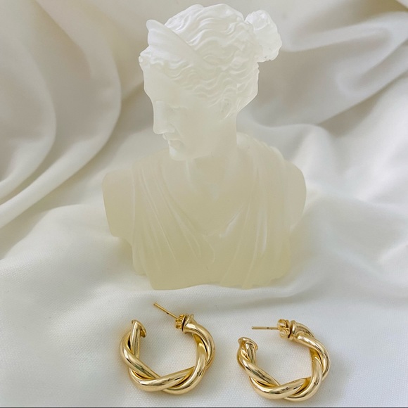 Rope Hoop Earrings - Picture 4 of 10